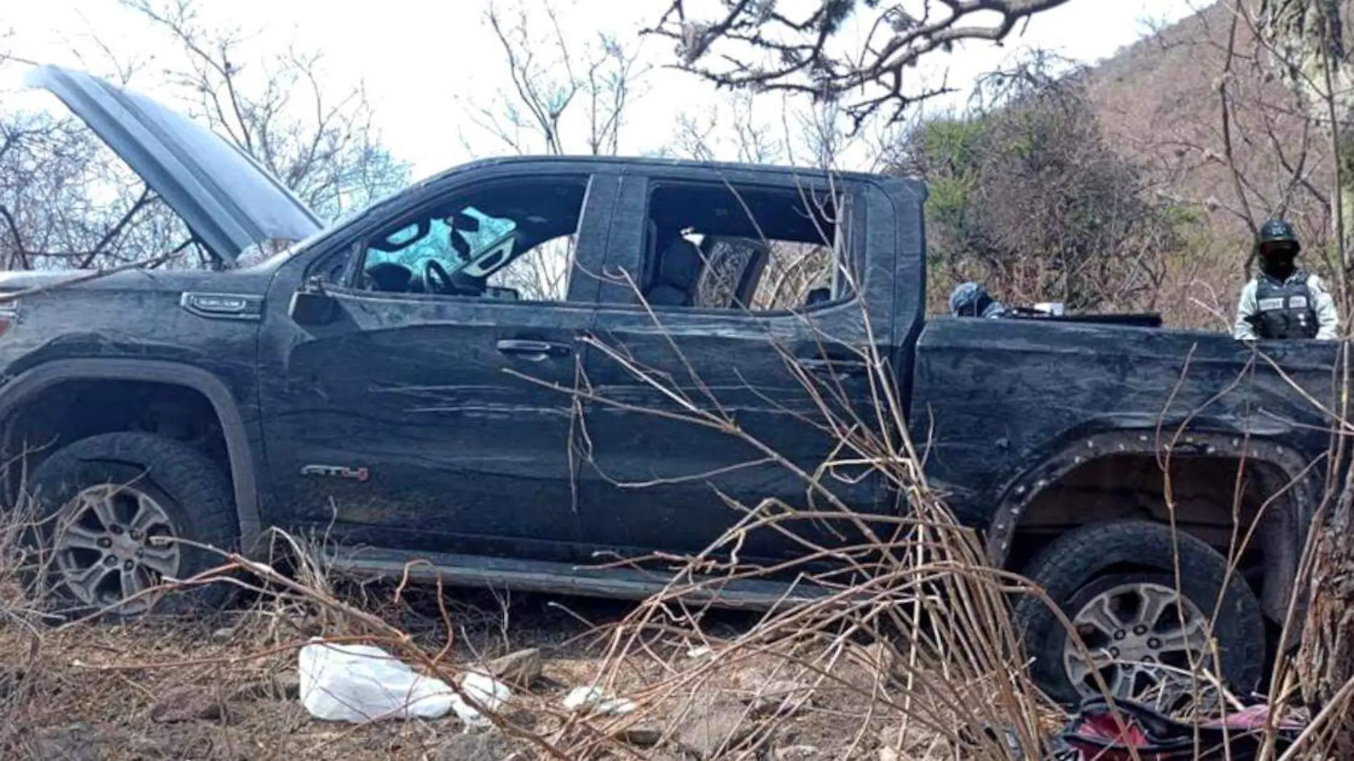 camioneta asegurada